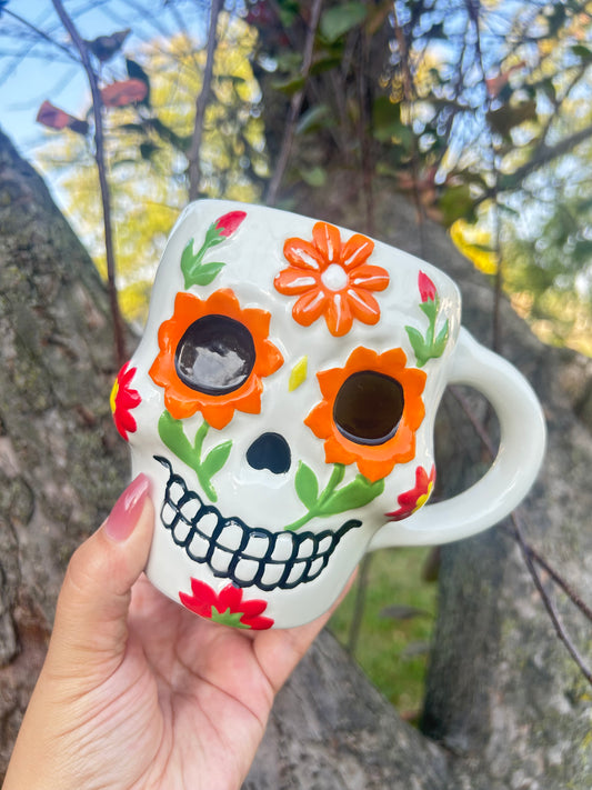 Sugar Skull White Mug